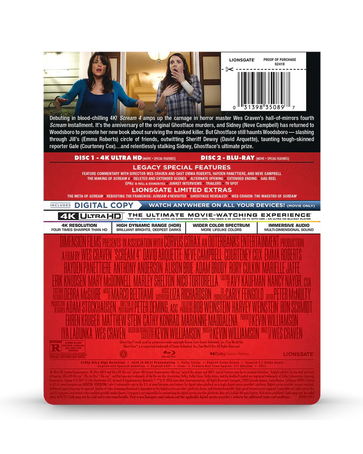 Scream 4 SteelBook 4K