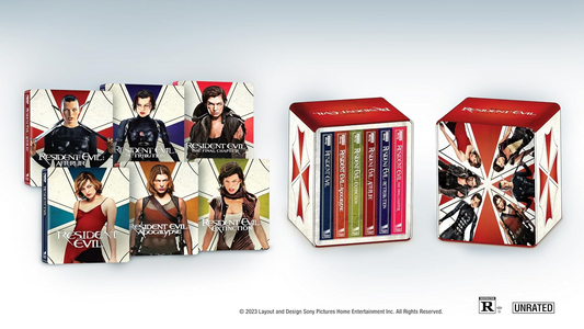 Resident Evil Boxset Colección 4 Películas Steelbook 4K + Blu-ray + Digital