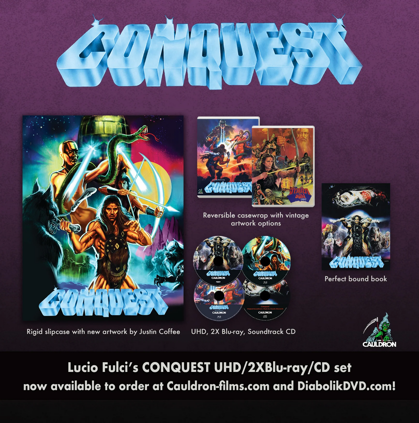 Conquest Película 4K + Blu-ray + CD