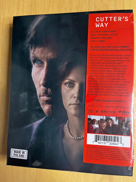 Cutter's Way Película 4K + Blu-ray Edición Limitada