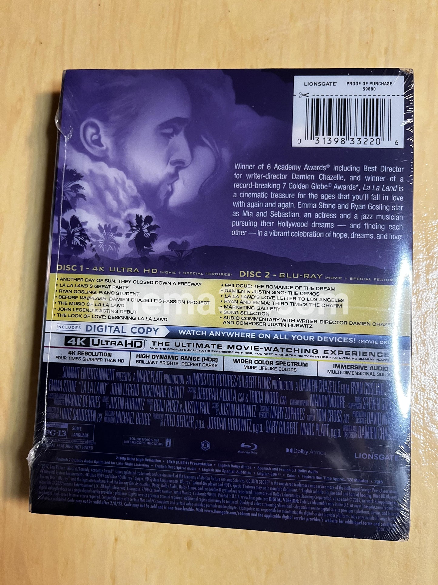 La La Land Steelbook 4K + Blu-ray *Leer nota