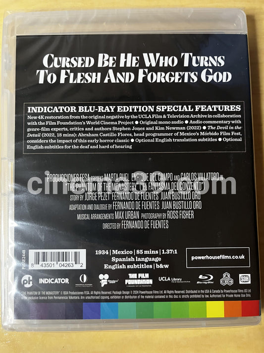 El Fantasma del Convento Película Blu-ray Edición Estándard Indicator