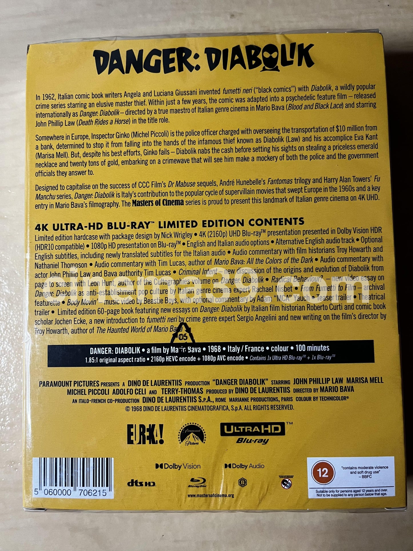 DANGER: DIABOLIK Película 4K