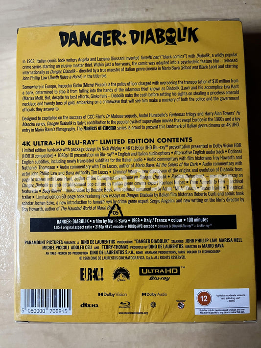 DANGER: DIABOLIK Película 4K