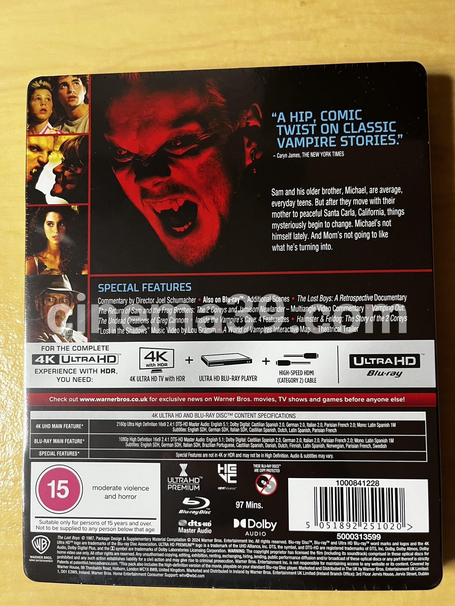 The Lost Boys 4K Steelbook + Blu-ray