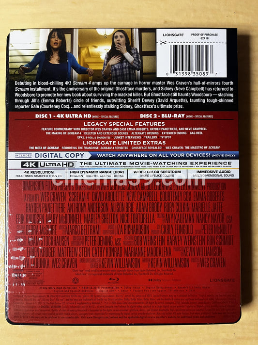Scream 4 SteelBook 4K