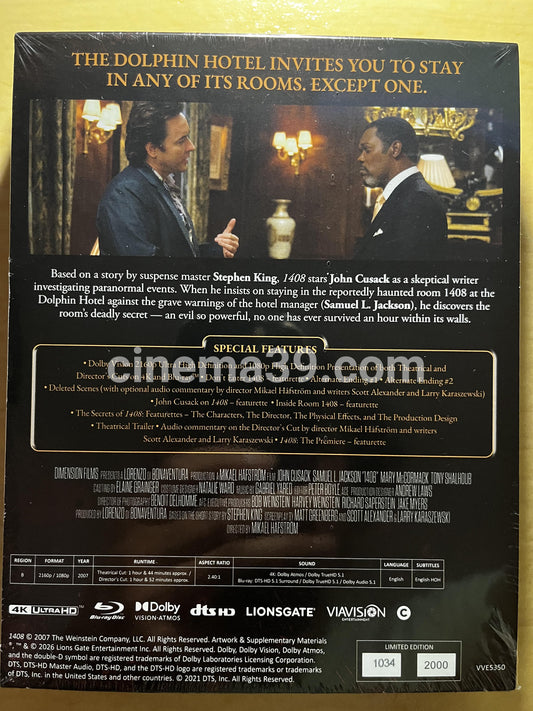 1408 (2007) Película 4K Edición Limitada