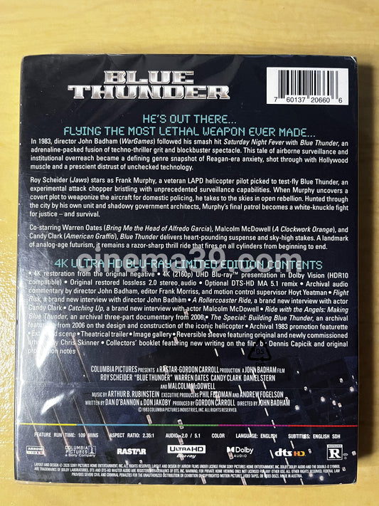 Blue Thunder Película 4K