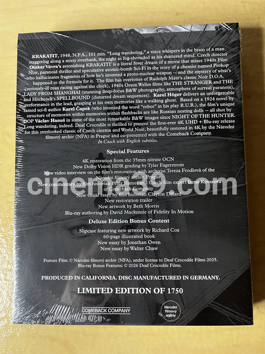 KRAKATIT Película 4K Edición Deluxe Limitada