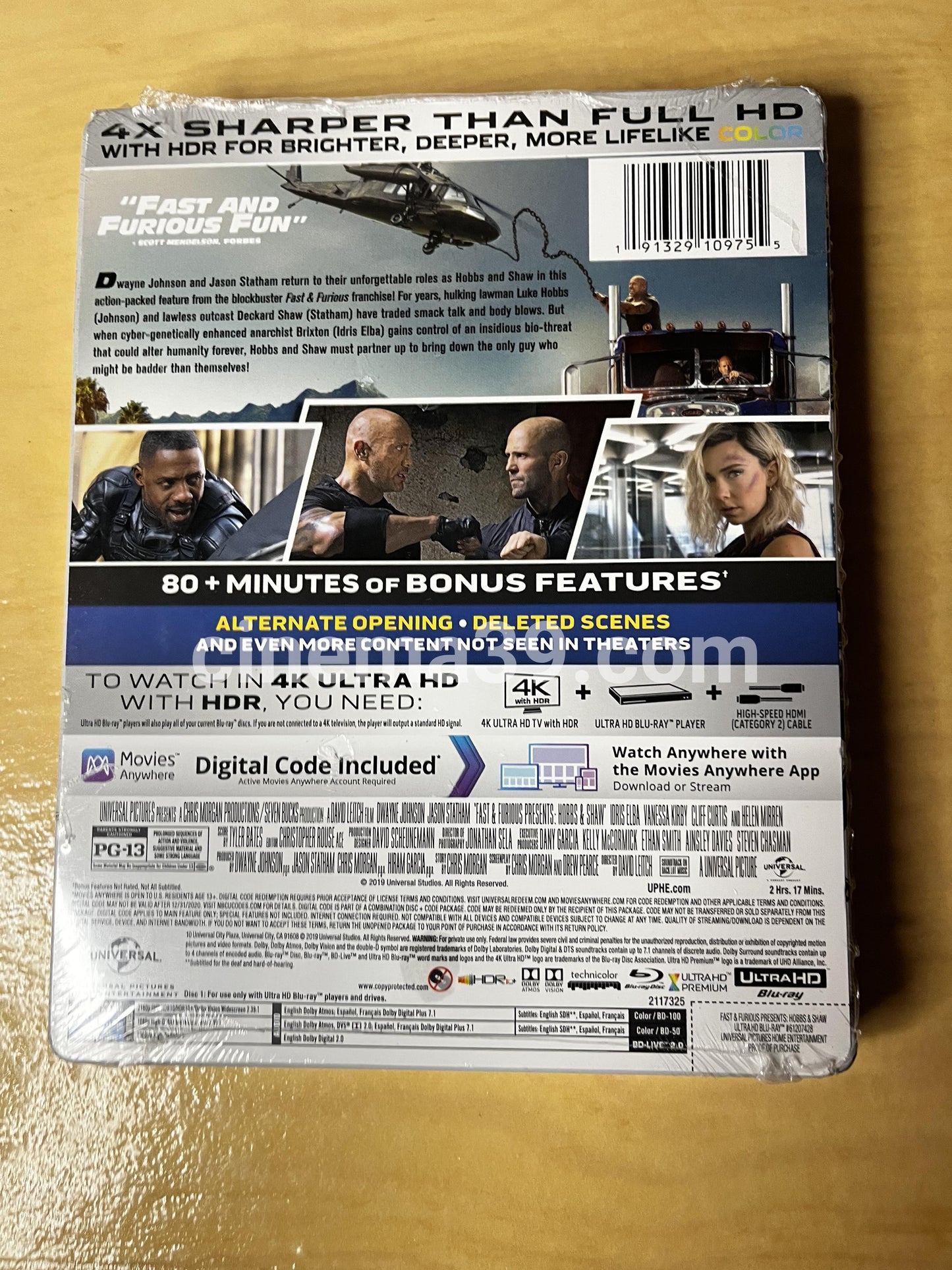 Fast & Furious presenta: Hobbs & Shaw Steelbook 4K Ultra HD + Blu-ray + Digital