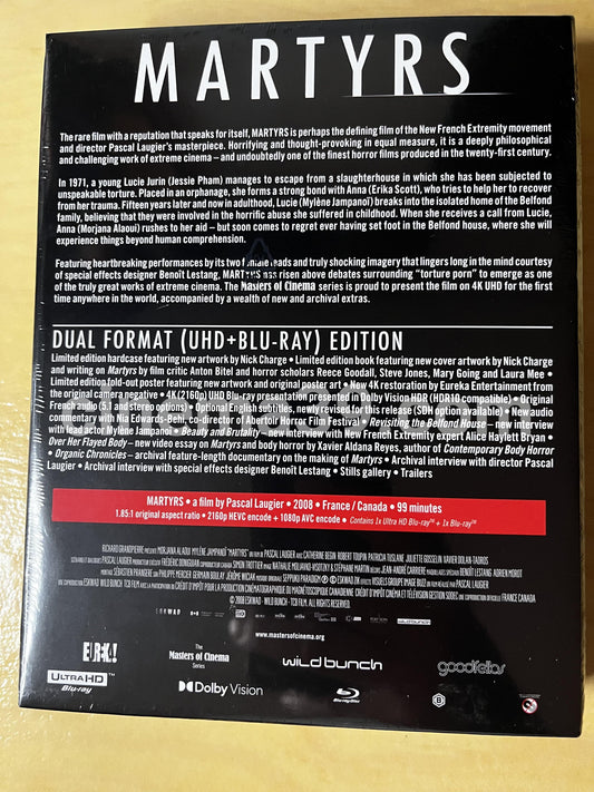 Martyrs Película 4K + Bluray Edición Limitada