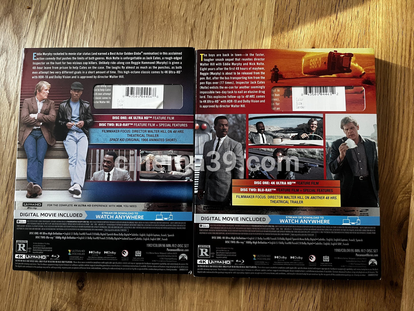 48hrs y Another 48hrs 4k UHD + Blu-ray + Digital
