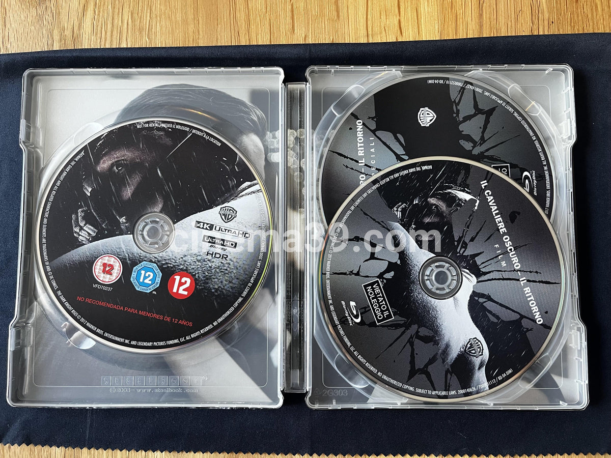 The Dark Knight Rises Steelbook 4K + Blu-ray