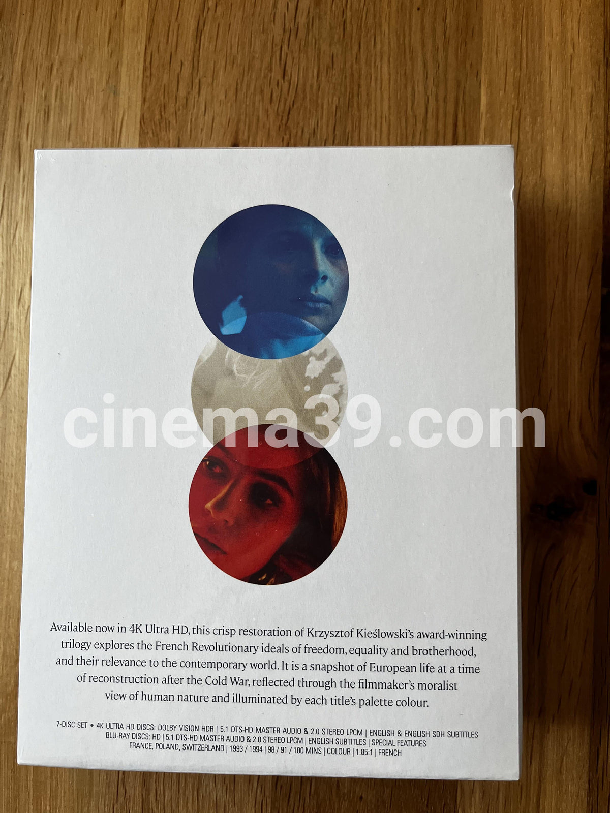 The Three Colours Trilogy Blue / White / Red Película 4K UHD + Blu-Ray