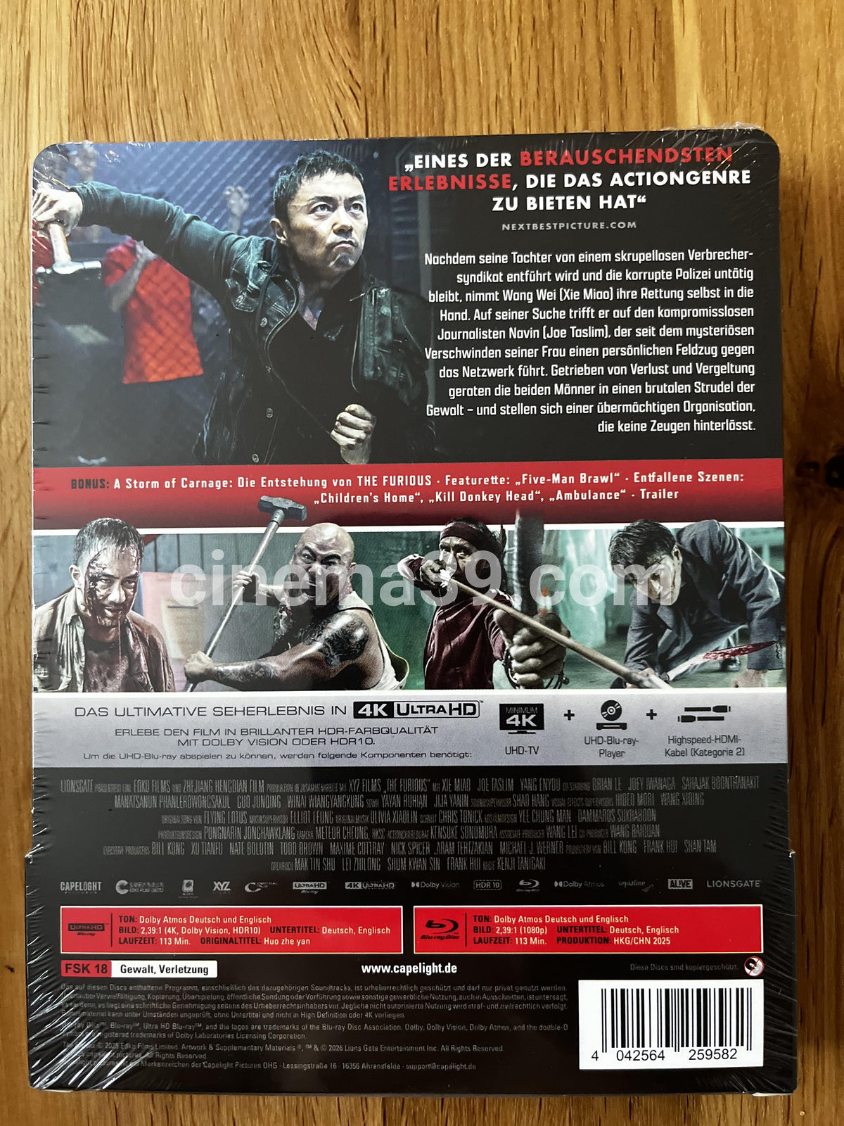Furious Steelbook Película 4K UHD + Blu-ray