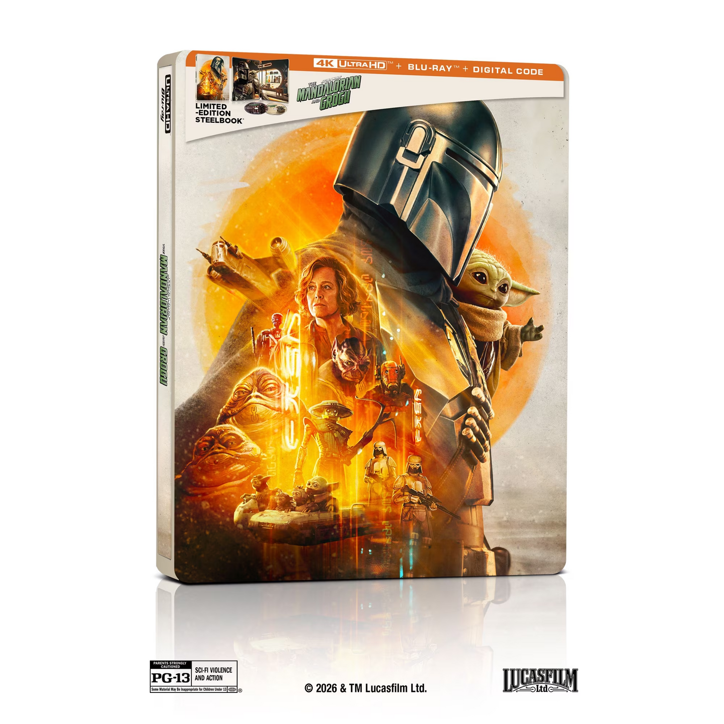 The Mandalorian And Grogu Steelbook 4K UHD + Blu-ray + Digital