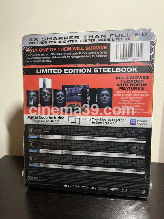 Halloween Trilogy 4K Steelbook + Código Digital 4k Steelbook