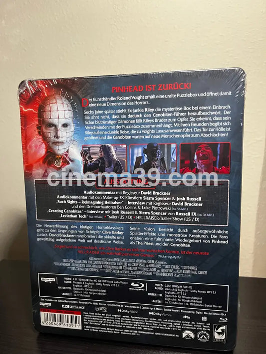 Hellraiser 2022 4K Turbine Limited Edition Steelbook 4K Limited Edition