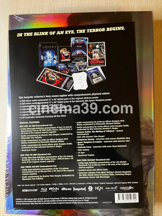 Lifeforce Película 4K Edición Holográfica Limitada Imprint 4K Limited Edition