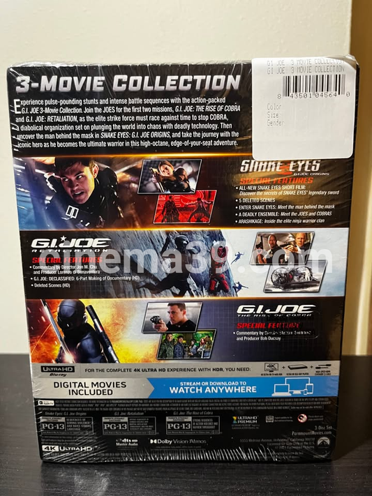 Snake Eyes: G.I. Joe Origins Colección 3-Películas 4K