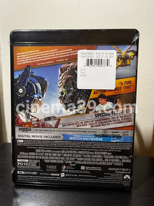 Transformers The Last Knight Película 4K + Blu-ray
