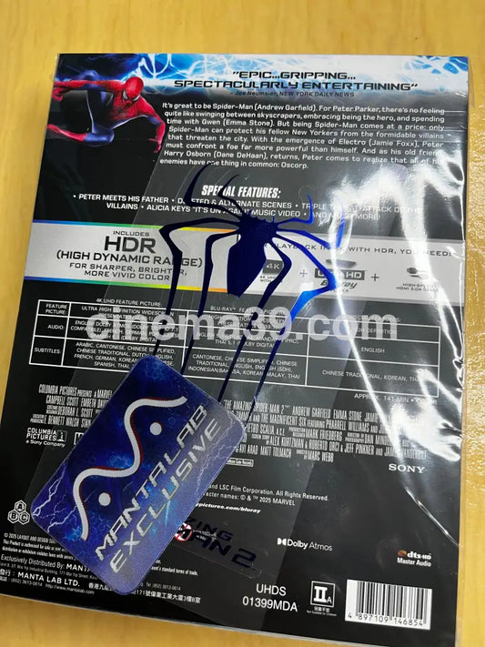 The Amazing Spiderman 2 Lenticular Doble Película 4K Steelbook Manta Lab ME#84 4K Manta Lab