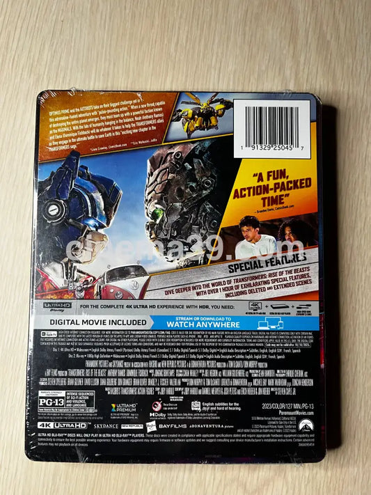 Transformers: Rise of the Beasts Película 4K Steelbook + Blu-ray 4k Steelbook