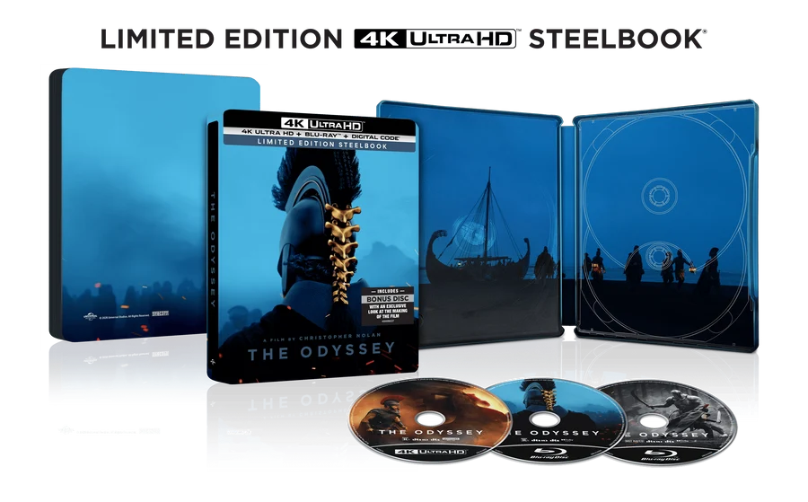 The Odyssey Steelbook 4K + Blu-ray + Digital
