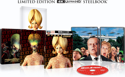 Mars Attack 4K Steelbook + Blu-ray + Digital