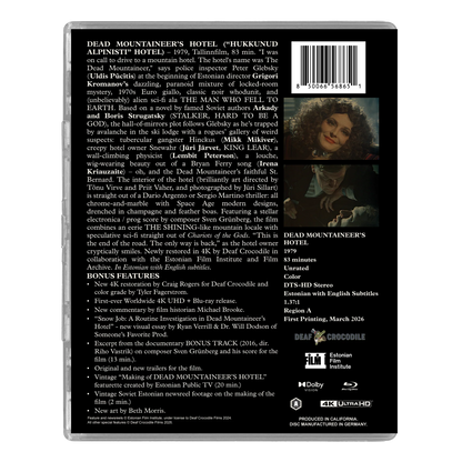 Dead Mountaineer’s Hotel Película 4K Edición Deluxe Limitada