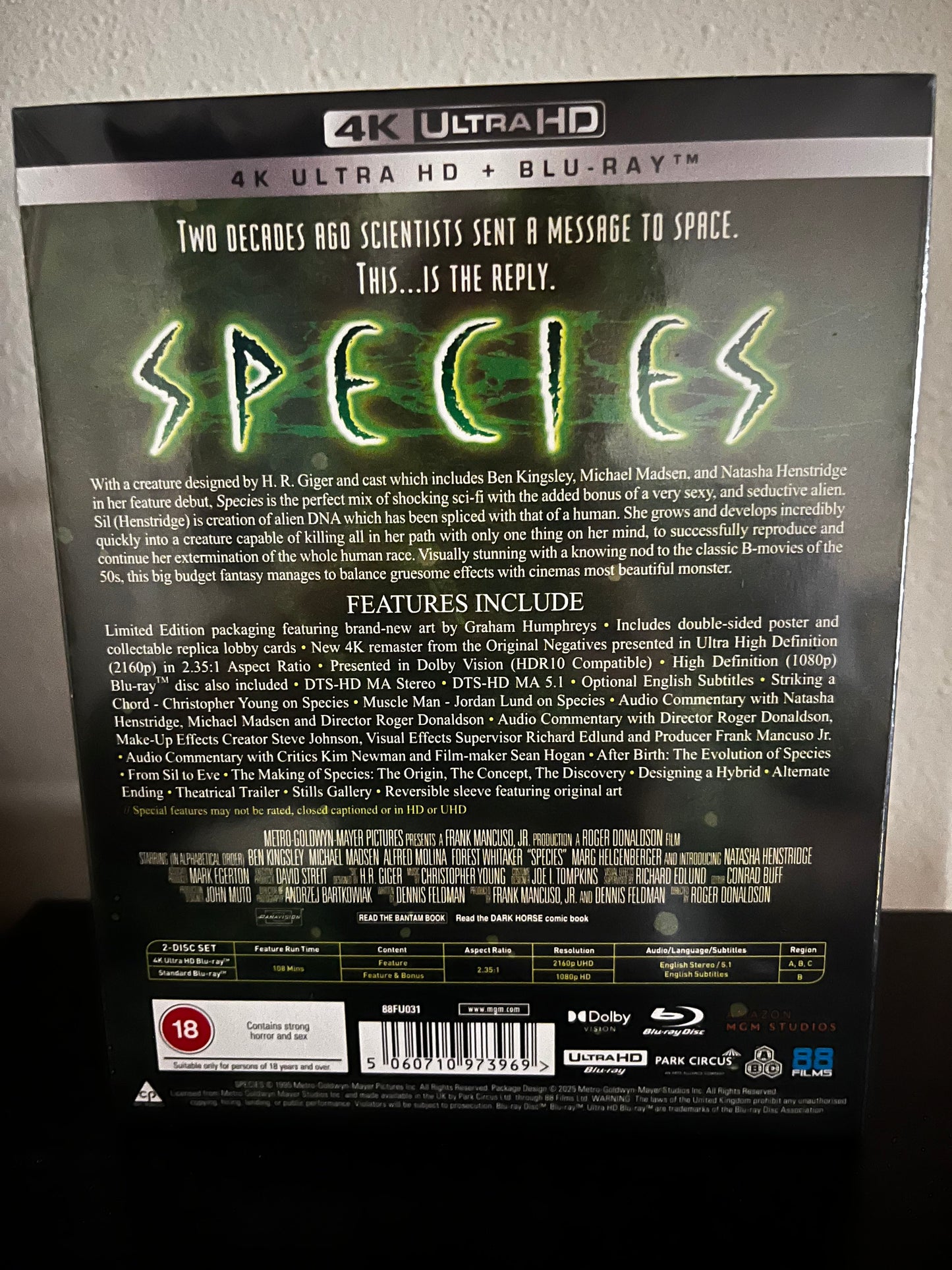 [Nuevo] Species (1995)  Deluxe Collector’s Edition