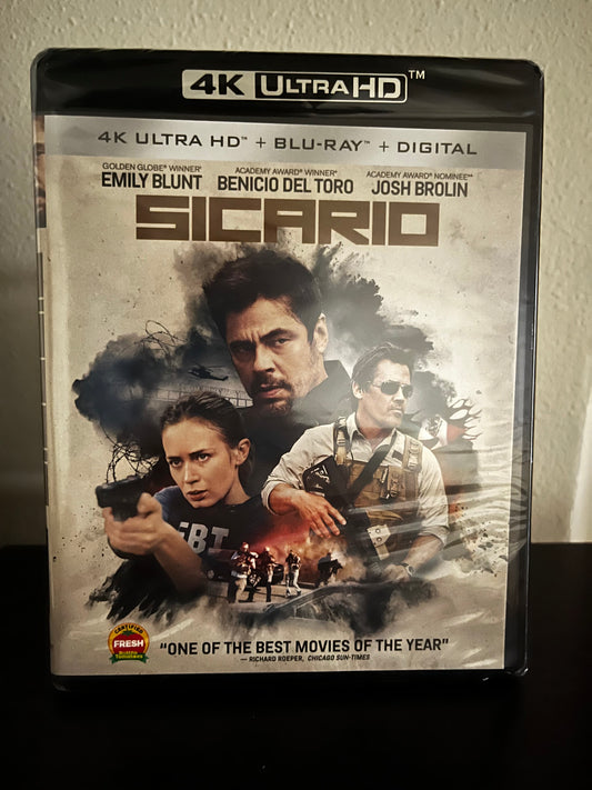 [Nuevo]Sicario 4K + Bluray + Código Digital