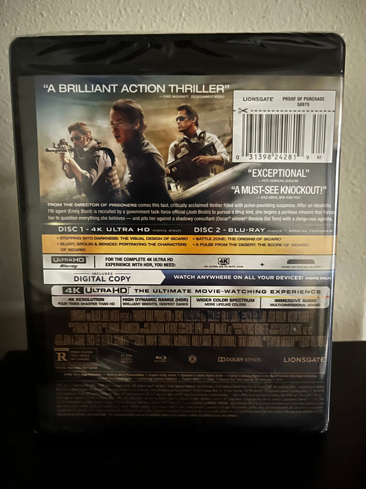 [Nuevo]Sicario 4K + Bluray + Código Digital