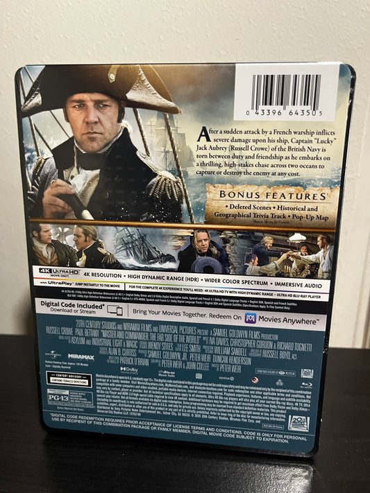 [Nuevo] Master And Commander Steelbook 4k + Bluray + Código Digital