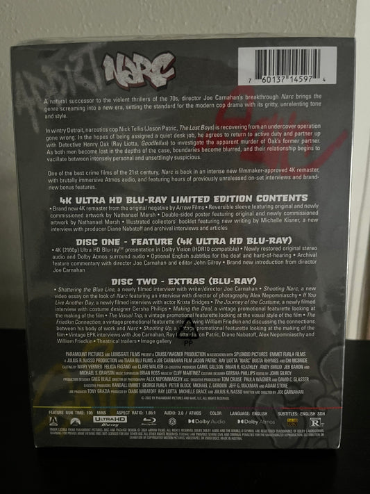 [Nuevo] Narc Película 4K Arrow Limited Edition