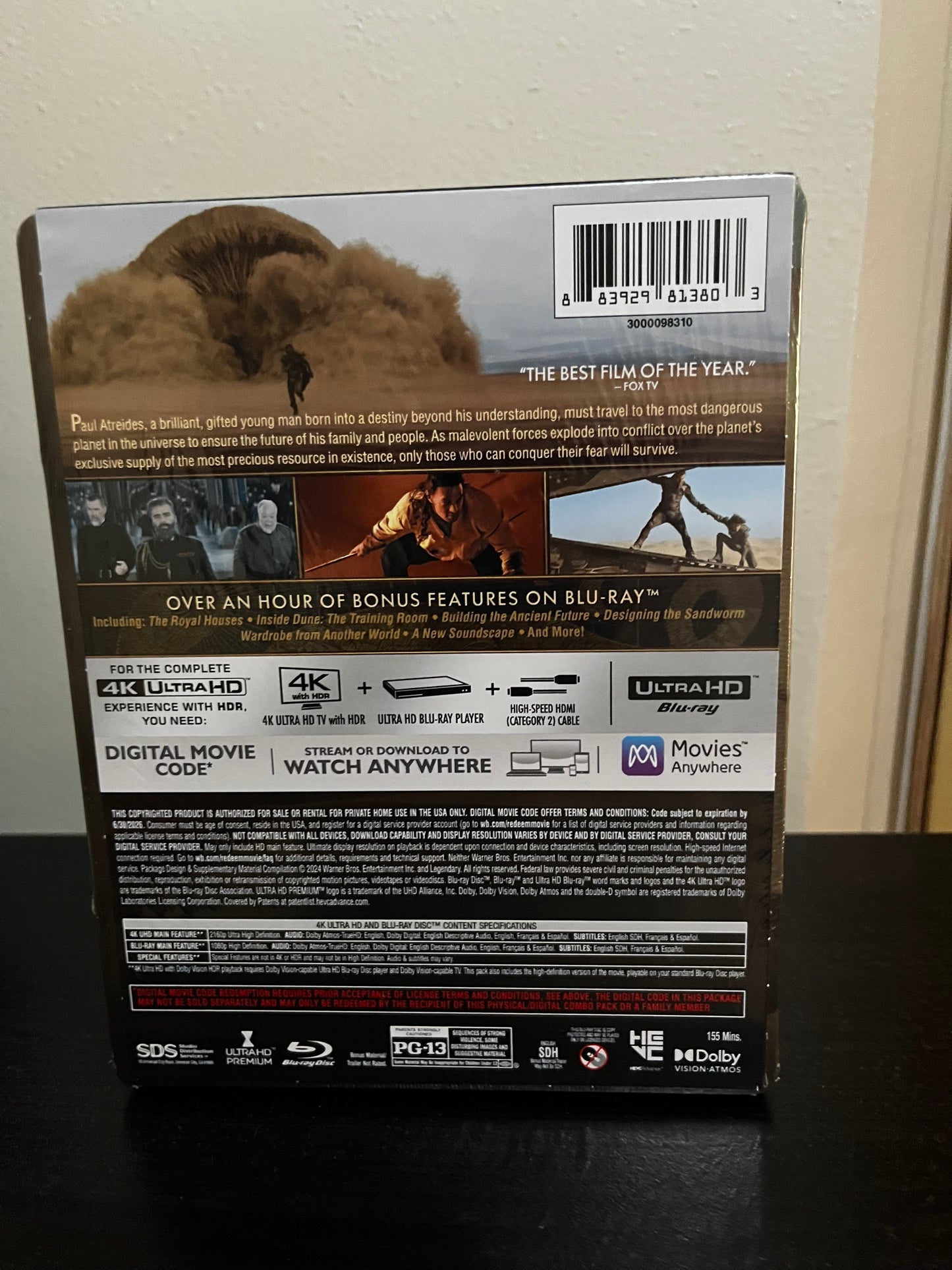 [Nuevo] Dune Parte 1 4K Steelbook LE + Bluray + Código Digital