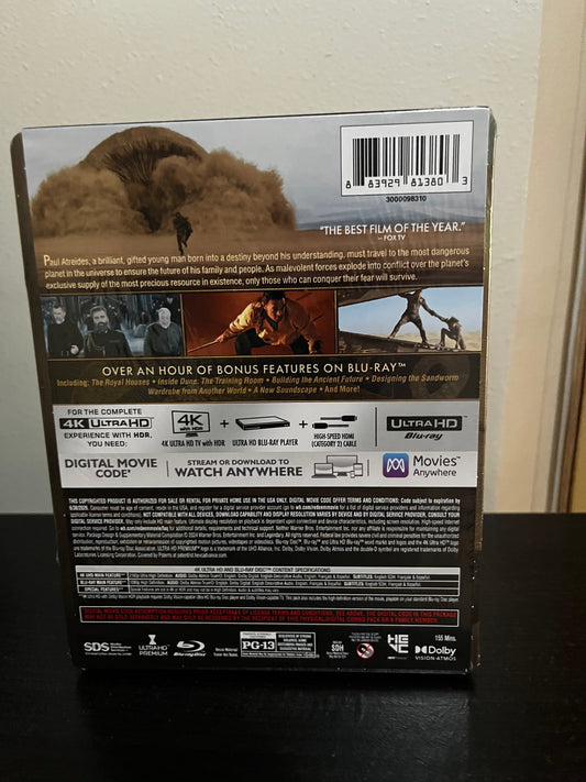 [Nuevo] Dune Parte 1 4K Steelbook LE + Bluray + Código Digital