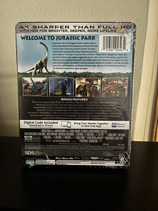 [Nuevo] Jurassic Park (1993) 4K Steelbook + Bluray + Código Digital