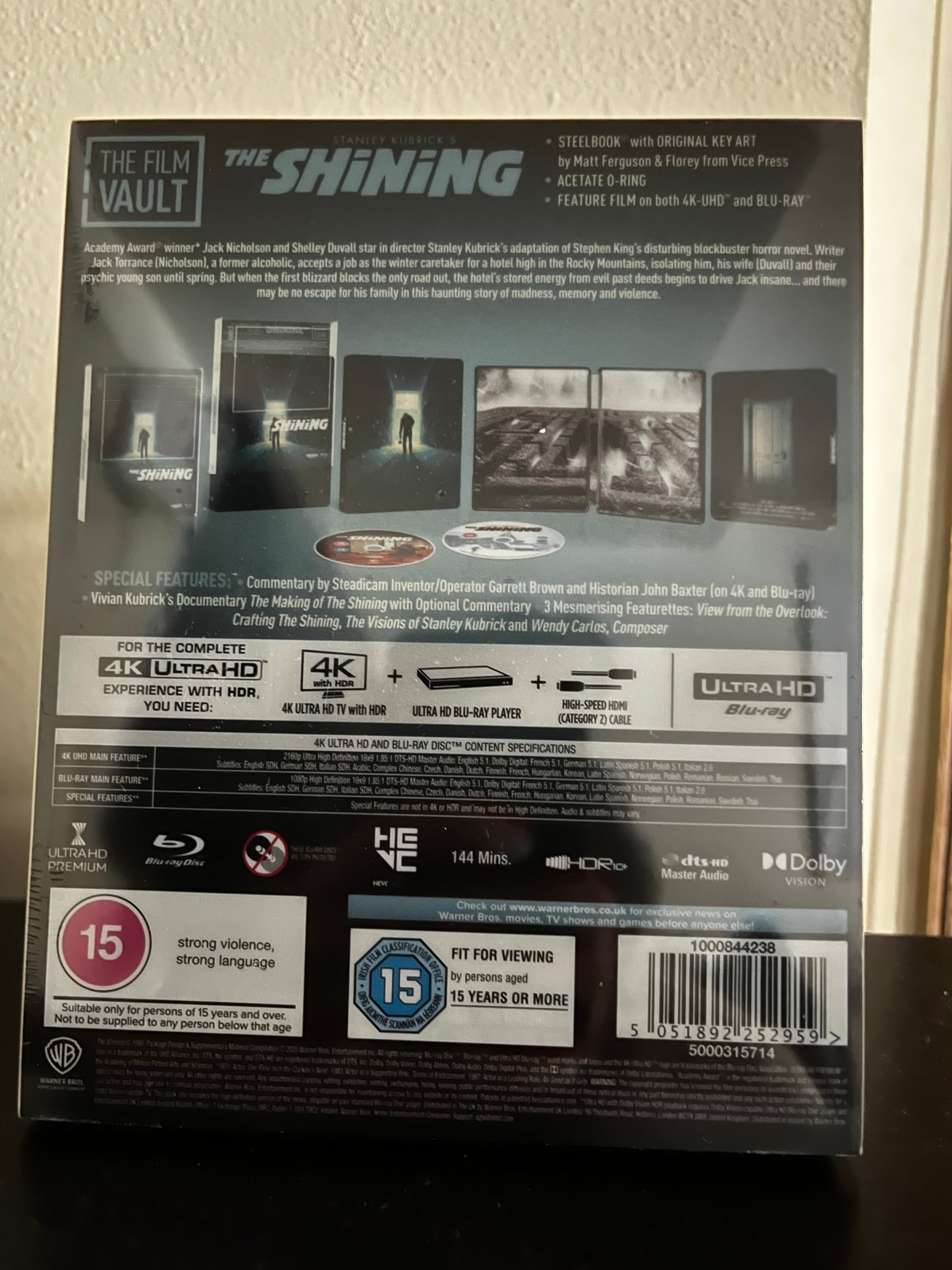 [Nuevo]The Shinning 4K Steelbook Film Vault Edition