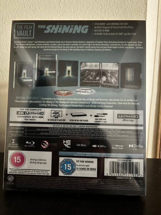 [Nuevo]The Shinning 4K Steelbook Film Vault Edition
