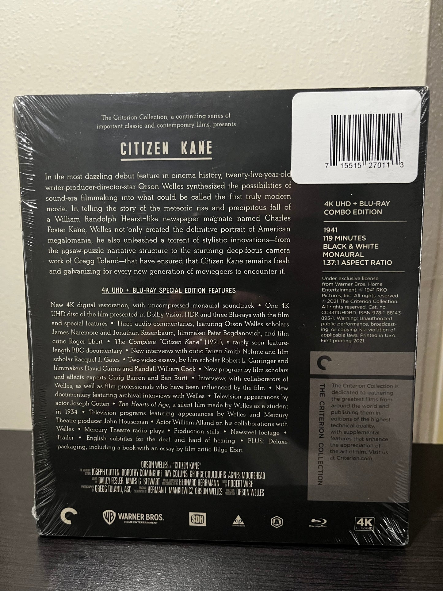 [Nuevo] Citizen Kane Película 4K + Blu-ray