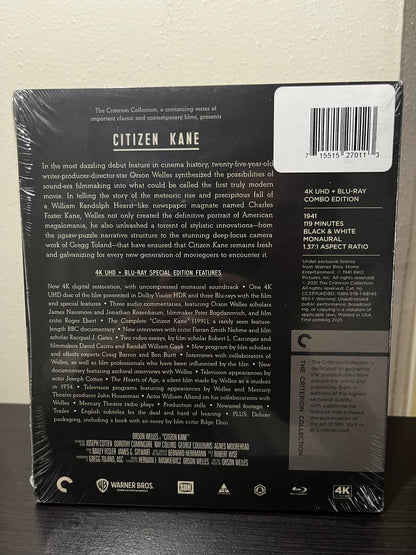 [Nuevo] Citizen Kane Película 4K + Blu-ray