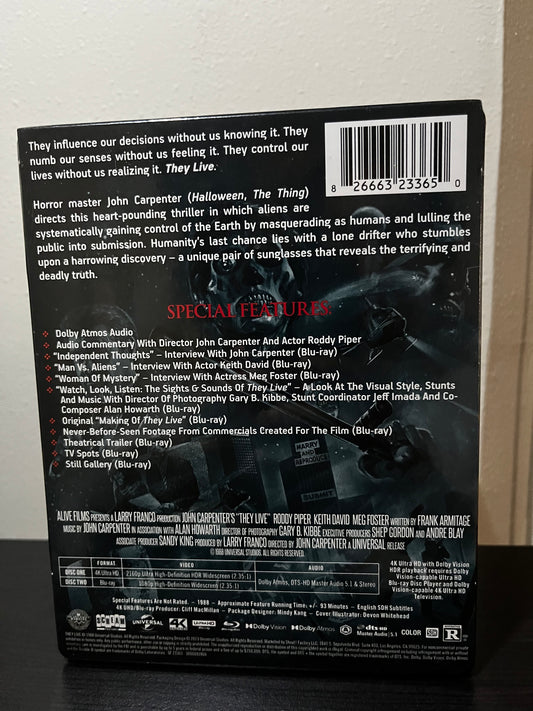 [Nuevo] They Live Película 4K Steelbook + Blu-ray