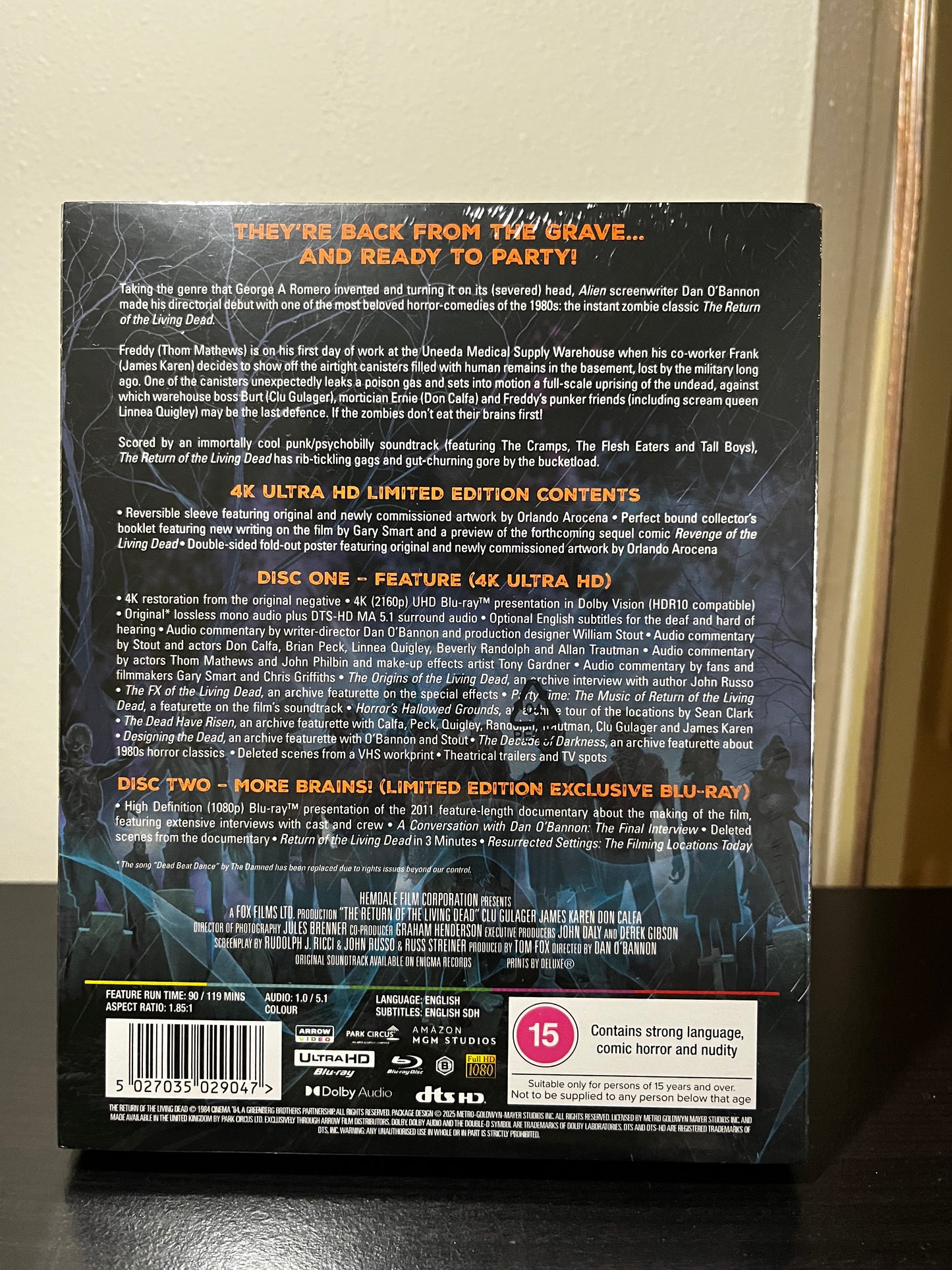 [Nuevo] Return Of The Living Dead Limited Edition 4K Película