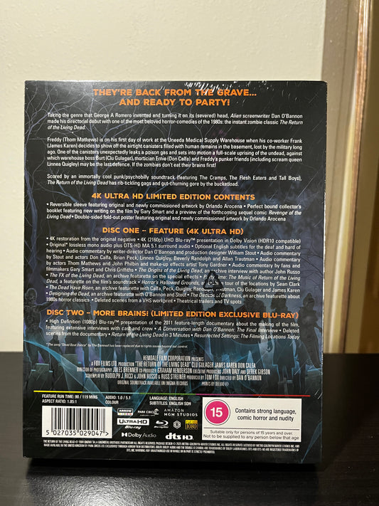 [Nuevo] Return Of The Living Dead Limited Edition 4K Película