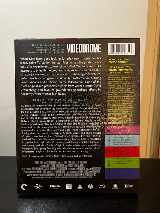 [Nuevo] Videodrome 4K Criterion + Blu-ray
