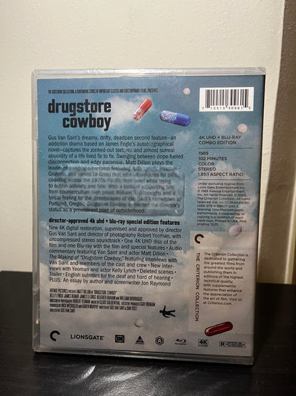 [Nuevo] Drugstore Cowboy Película 4K Criterion + Blu-ray