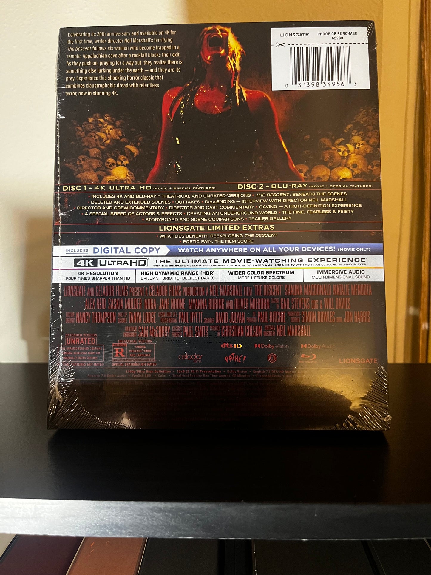 [Nuevo] The Descent 4K Steelbook Lionsgate Limited + Blu-ray + Código Digital