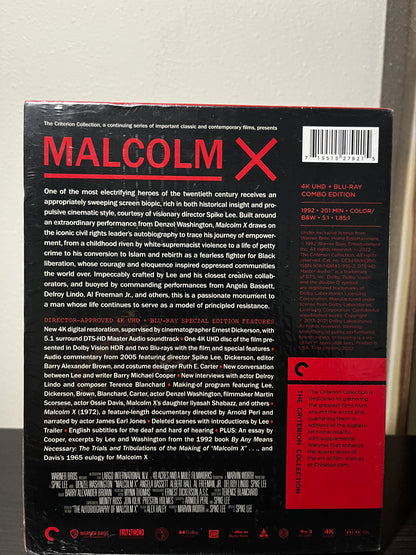 [Nuevo] Malcom X Película 4K Criterion + Blu-ray