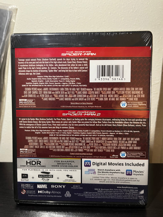[Nuevo] Spiderman Set 2 Películas 4K